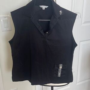 Adorable St John Sport black sporty top